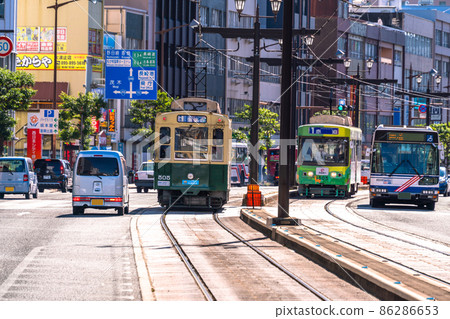 《Nagasaki Prefecture》 Nagasaki City Tramscape ・ Near Nagasaki Station 《Nagasaki Prefecture》 Nagasaki City Tramscape ・ Near Nagasaki Station 86286653