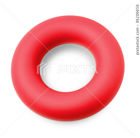 round red carpal expander carved isolated on a white background round red carpal expander carved isolated on a white background 86286658