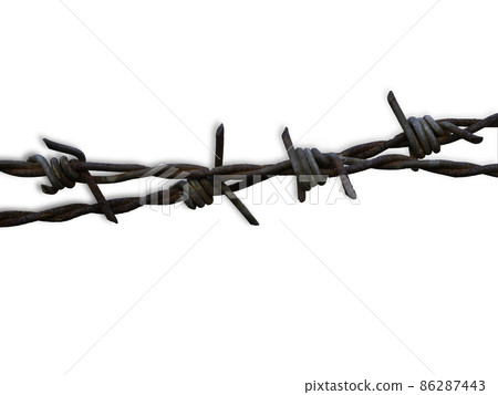 barb on white background with work path 86287443