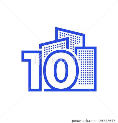 number 10 ten with building property apartment logo design vector graphic symbol icon illustration creative idea number 10 ten with building property apartment logo design vector graphic symbol icon illustration creative idea 86287617