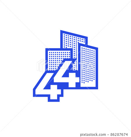 number 44 with building logo design vector graphic symbol icon illustration creative idea number 44 with building logo design vector graphic symbol icon illustration creative idea 86287674
