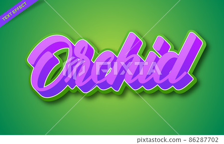 purple flower orchid colorful text effect purple flower orchid colorful text effect 86287702
