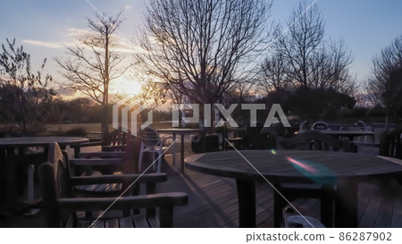 夕陽天空的自然風光(日落、黃昏、晚景)-2 夕陽天空的自然風光(日落、黃昏、晚景)-2 86287902