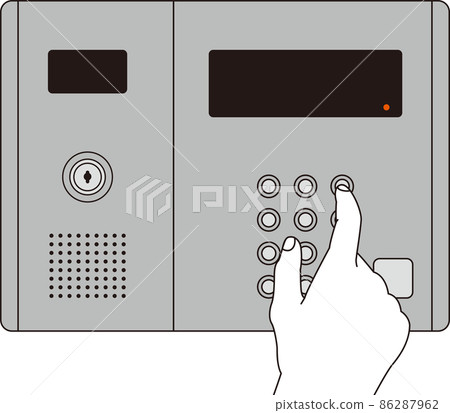 Illustration of building auto lock - Stock Illustration [86287962] - PIXTA