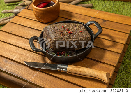 Steak Barbecue party outdoors Steak Barbecue party outdoors 86288140