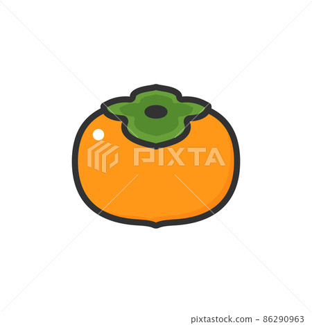 水果插圖柿子 水果插圖柿子 86290963