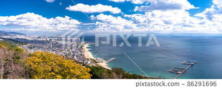 《兵庫縣》神戶市 須馬浦公園景觀，海邊的街景 86291696