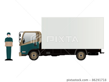 Trucks and courier 86291718