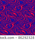 Abstract Red and Blue Marble Texture Vector Seamless Pattern Design 86292328