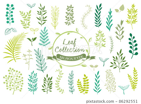 葉剪影集（彩色） 86292551