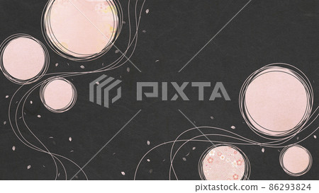 Sakura pattern fluffy ball background material Japanese style image Sakura pattern fluffy ball background material Japanese style image 86293824