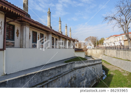 View of North gate of Khan's Palace from River Street. Bakhchysarai. Crimea View of North gate of Khan's Palace from River Street. Bakhchysarai. Crimea 86293965