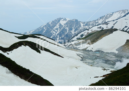 從立山室堂看到的地獄谷 從立山室堂看到的地獄谷 86294101