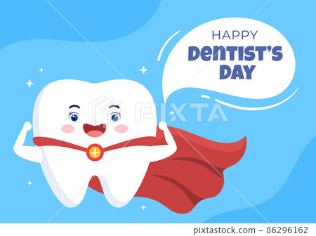 World Dentist Day with Tooth and Toothbrush to Prevent Cavities and Healthcare in Flat Cartoon Background Illustration Suitable for Poster or Banner World Dentist Day with Tooth and Toothbrush to Prevent Cavities and Healthcare in Flat Cartoon Background Illustration Suitable for Poster or Banner 86296162