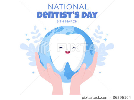 World Dentist Day with Tooth and Toothbrush to Prevent Cavities and Healthcare in Flat Cartoon Background Illustration Suitable for Poster or Banner World Dentist Day with Tooth and Toothbrush to Prevent Cavities and Healthcare in Flat Cartoon Background Illustration Suitable for Poster or Banner 86296164