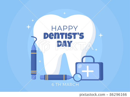 World Dentist Day with Tooth and Toothbrush to Prevent Cavities and Healthcare in Flat Cartoon Background Illustration Suitable for Poster or Banner World Dentist Day with Tooth and Toothbrush to Prevent Cavities and Healthcare in Flat Cartoon Background Illustration Suitable for Poster or Banner 86296166