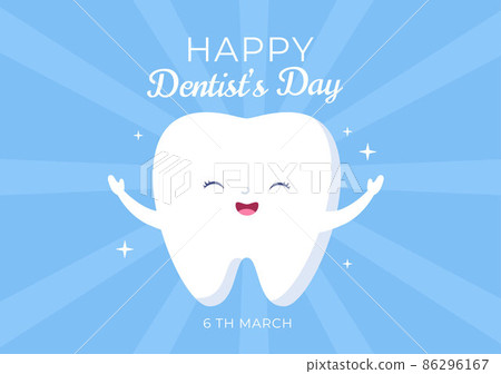 World Dentist Day with Tooth and Toothbrush to Prevent Cavities and Healthcare in Flat Cartoon Background Illustration Suitable for Poster or Banner World Dentist Day with Tooth and Toothbrush to Prevent Cavities and Healthcare in Flat Cartoon Background Illustration Suitable for Poster or Banner 86296167