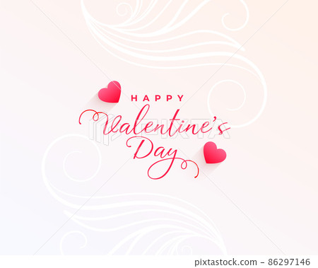simple valentines day greeting design simple valentines day greeting design 86297146