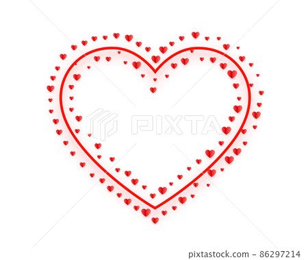 decorative hearts frame for valentines day decorative hearts frame for valentines day 86297214