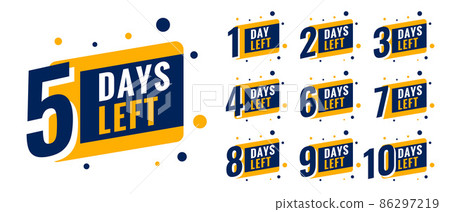 countdown time with number of days left promotion 86297219