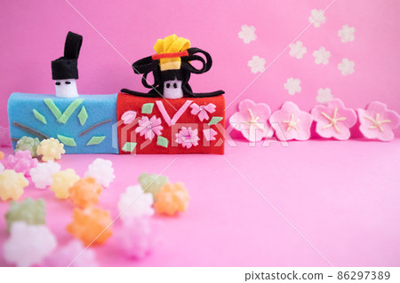 Hinamatsuri of handmade Hina dolls Hinamatsuri of handmade Hina dolls 86297389