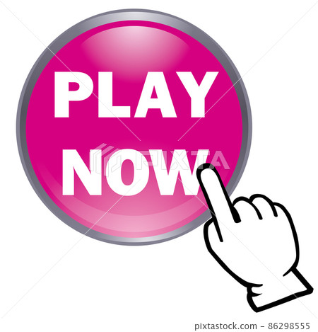 用於網站、橫幅和應用程序的 3D、光面指針和 PLAY NOW 按鈕播放。白色背景 用於網站、橫幅和應用程序的 3D、光面指針和 PLAY NOW 按鈕播放。白色背景 86298555