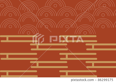 紅色傳統圖案日式圖案日式背景 紅色傳統圖案日式圖案日式背景 86299175