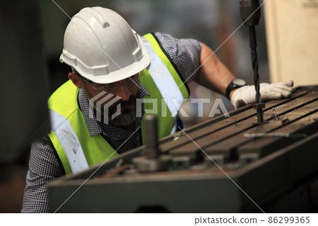 Precision And Skill In Completing Tasks, Work In The Engineering Field, A  Group Of Workers Preparing Steel Iron, A Close-up Picture From The Back Of  A, Engineering Field