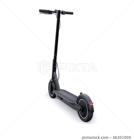 electric folding scooter for leisure and city trips 3D illustration electric folding scooter for leisure and city trips 3D illustration 86301009