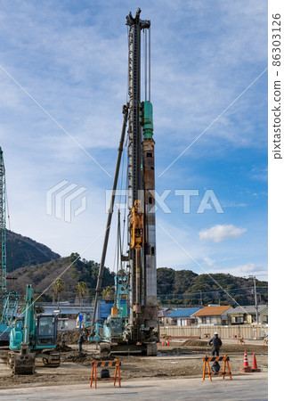 Foundation work of building construction 86303126