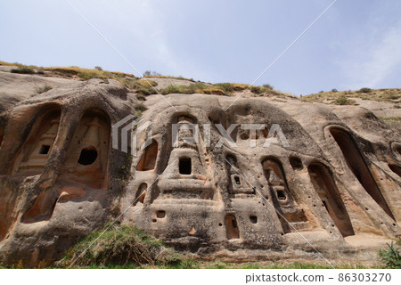 中國甘肅省馬蹄寺洞群千佛洞 86303270