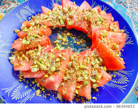 意大利冷番茄沙拉配碎開心果 86304853