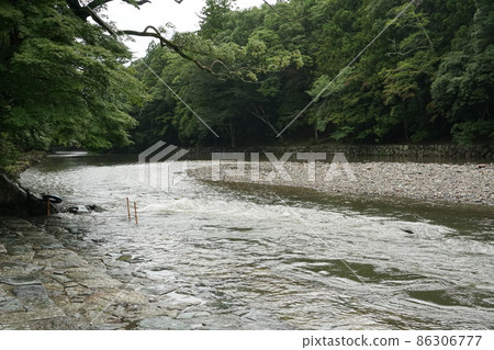 Isuzu River flowing through Ise Jingu and Naiku 86306777