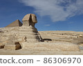 Egyptian sphinx and pyramids 86306970