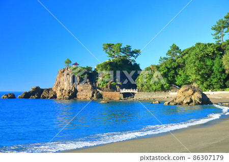 [高知縣]晴天下的桂海灘 86307179