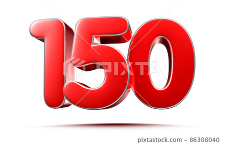 number 150 red. 86308040
