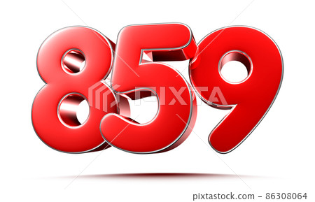 number 859 red. 86308064