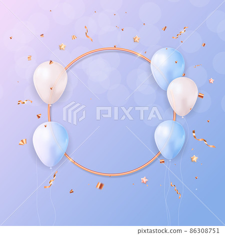 congratulations banner design with Confetti, Balloons for Party Holiday Background. Illustration congratulations banner design with Confetti, Balloons for Party Holiday Background. Illustration 86308751