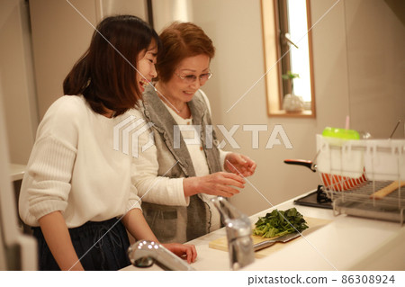 Woman cooking 86308924