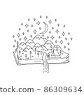 Nature line banner 86309634