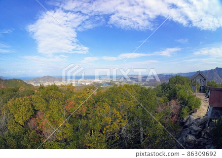 那智山和水紫山的景色② [香川縣東香川市水紫] 86309692