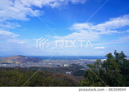 那智山和水紫山的景色④ [香川縣東香川市水紫] 86309694