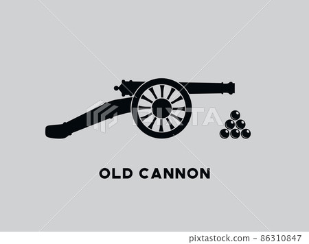 Vector retro cannon Vector retro cannon 86310847
