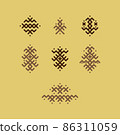 Vector image of traditional Berber tattoos 86311059
