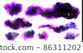 Lilac blurred spots in the stars. Abstract background illustrations for text placement, design, advertising and product design. 86311202