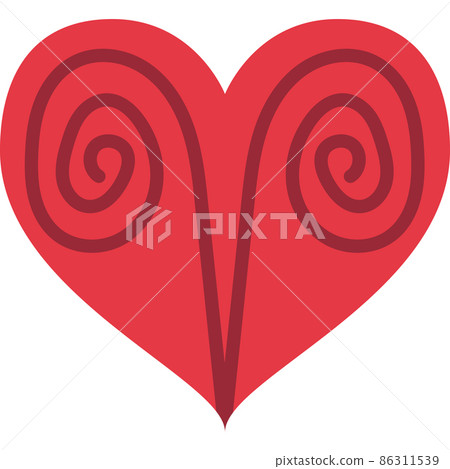 Heart Aries Zodiac Sign Filled Icon Vector Heart Aries Zodiac Sign Filled Icon Vector 86311539