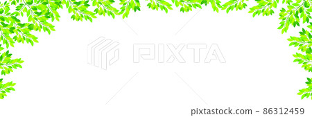 新的綠色留下風景背景 86312459