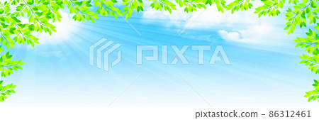 新的綠色留下風景背景 新的綠色留下風景背景 86312461