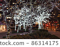 Christmas light up in Vancouver, Canada 86314175