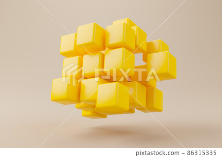 Fintech concept. Technology blockchain finance money coin and token. 3d rendering illustration 86315335